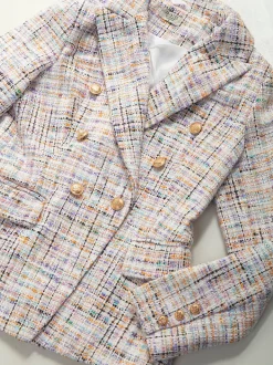 Blazer estruturado pérola