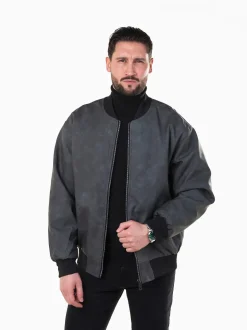 Bomber efeito pele com interior em pelo