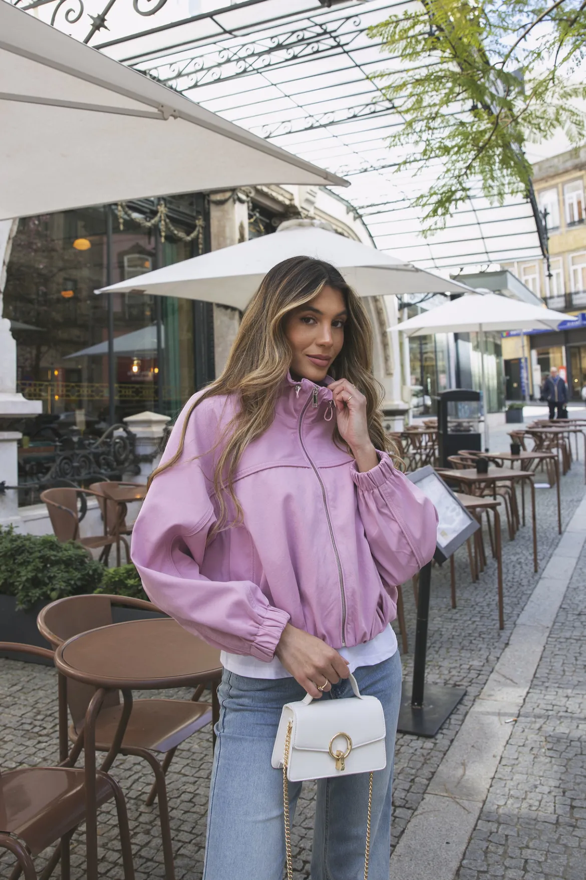 Bomber oversized gola alta