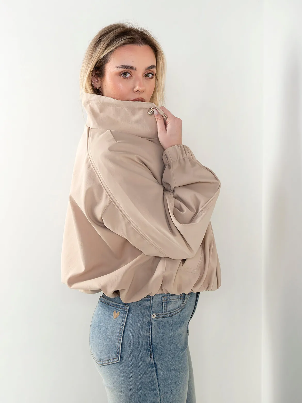 Bomber oversized gola alta