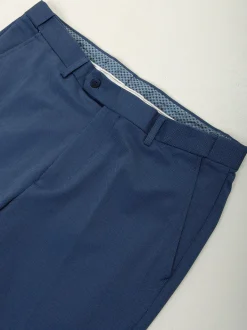 Calças chino azuis com micro padrão