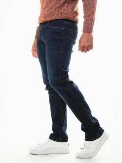 Calças ganga azuis slim fit