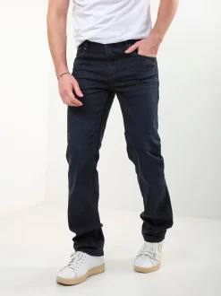 Calças ganga regular fit azul escuro