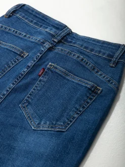 Calças ganga skinny fit azul escuro