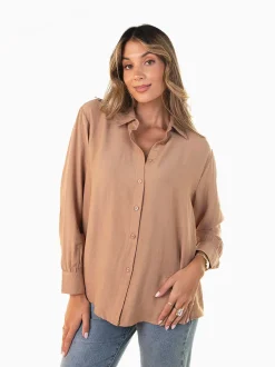 Camisa crepe fluída