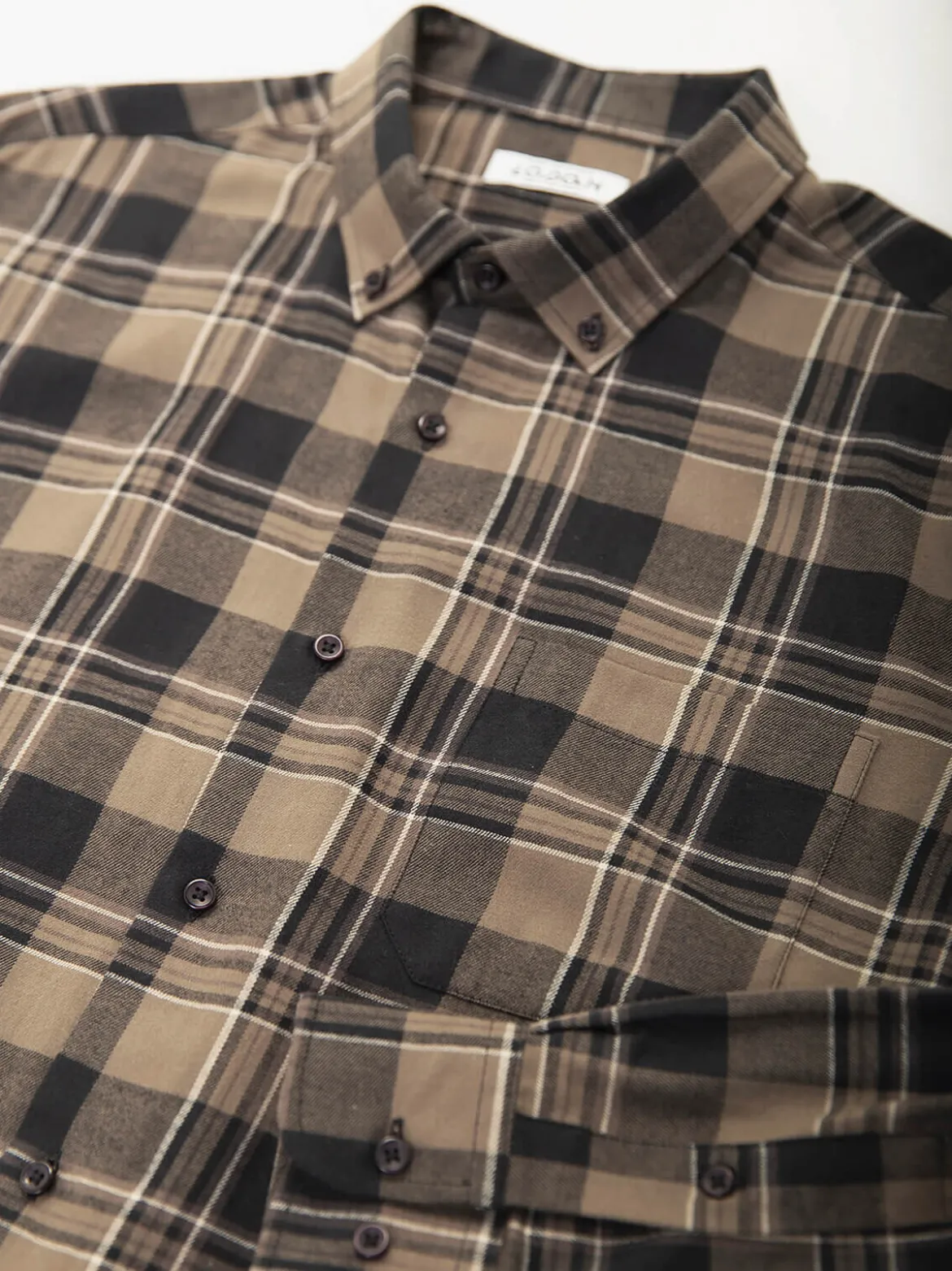 Camisa xadrez flanela verde tropa