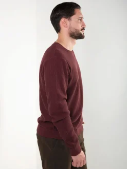 Camisola bordeaux malha estruturada