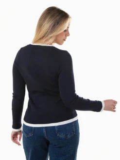 Camisola com detalhe em contraste