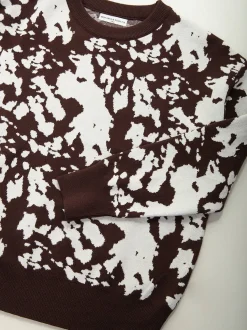 Camisola de malha animal print