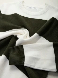 Camisola de malha color block