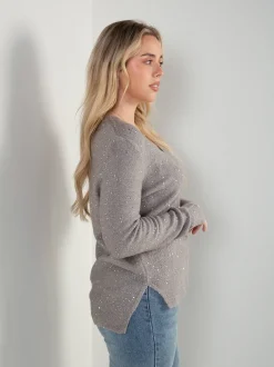 Camisola malha com brilho