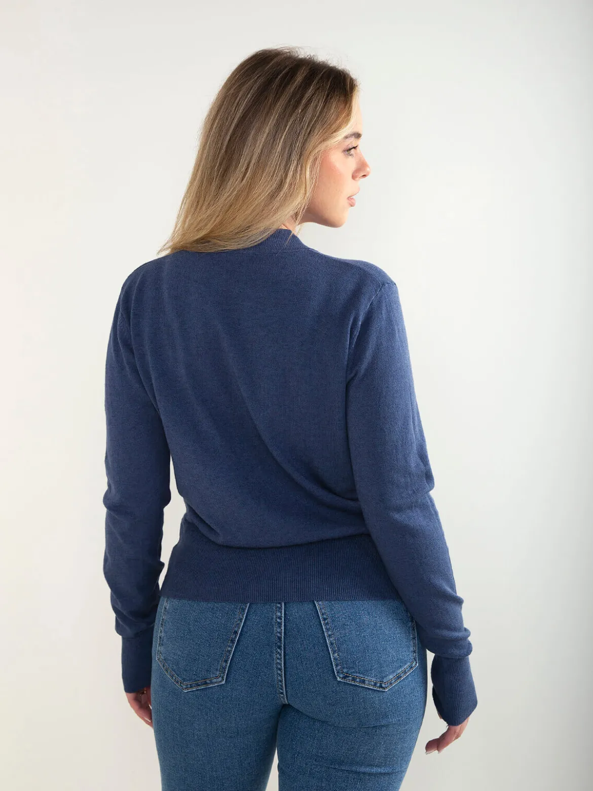 Camisola malha com detalhe cruzado