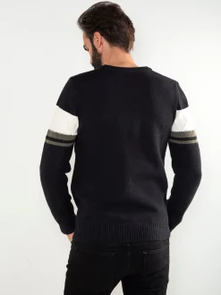 Camisola malha com detalhe losangos
