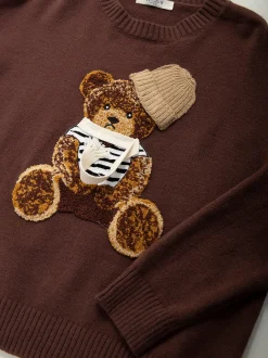 Camisola malha com ursinho