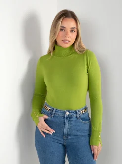 Camisola malha fina com detalhe