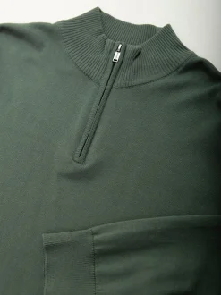 Camisola malha fina com fecho