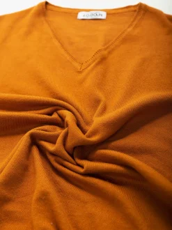 Camisola malha gola V