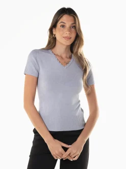 Camisola malha manga curta
