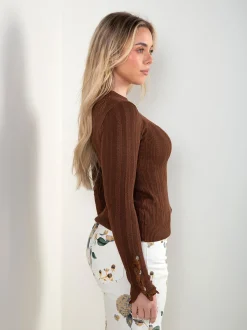 Camisola malha ponto aberto