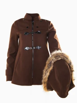 Canadiana fazenda capuz com pelo