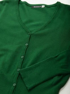Cardigan com decote V