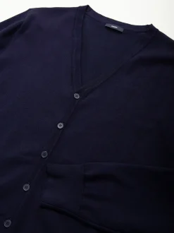 Cardigan com gola em V