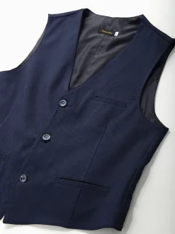 Colete azul marinho slim fit