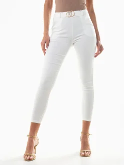 Leggings elásticas com cinto