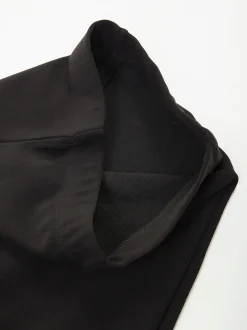 Leggings pretas térmicas de cintura alta