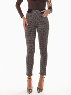 Leggings xadrez pied-de-poule
