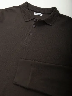 Polo malha com textura