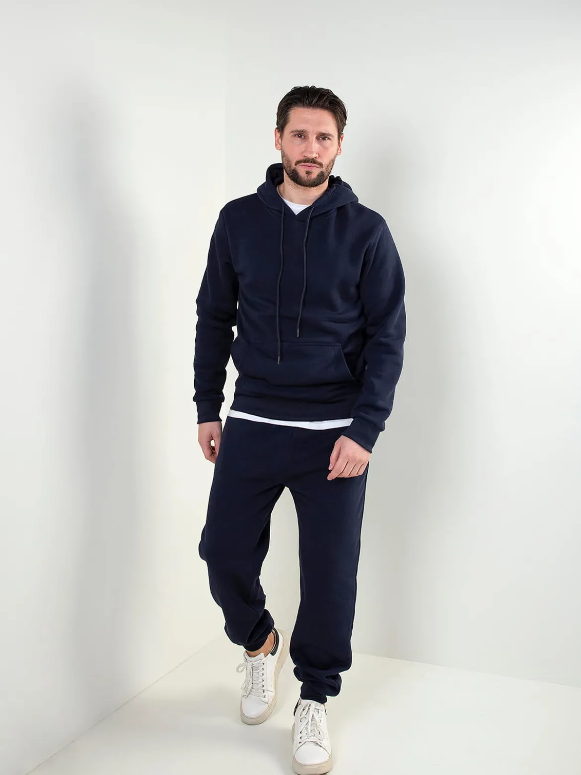 Sweatshirt capuz com interior cardado