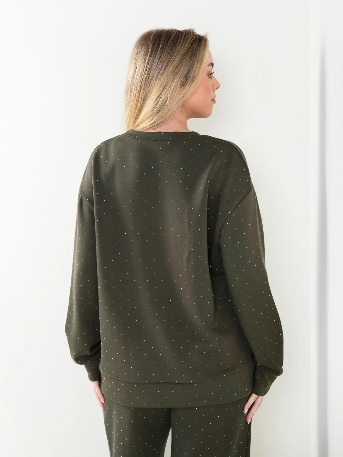 Sweatshirt com strass