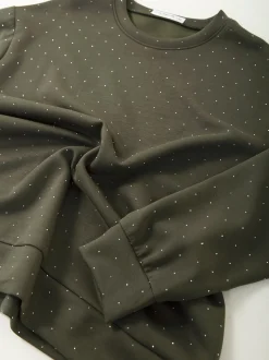 Sweatshirt com strass