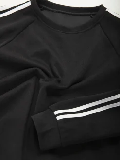 Sweatshirt oversized riscas laterais