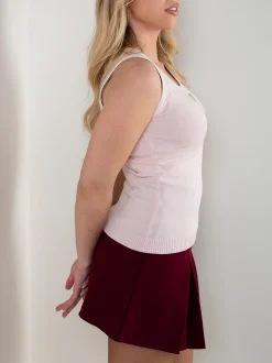 Top malha com detalhe brilhante