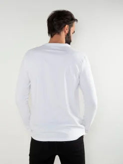T-shirt branca manga comprida