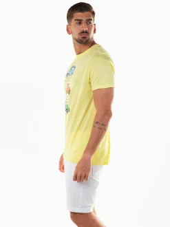 T-shirt manga curta com carros