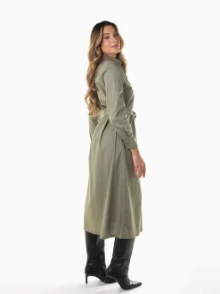Vestido camiseiro midi